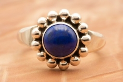 Artie Yellowhorse Blue Lapis Sterling Silver Ring